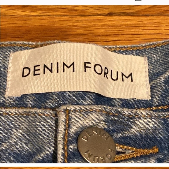 Denim Forum Farrah High Rise Wide Leg Size 28L Size 31- Euc Like New - Picture 8 of 12